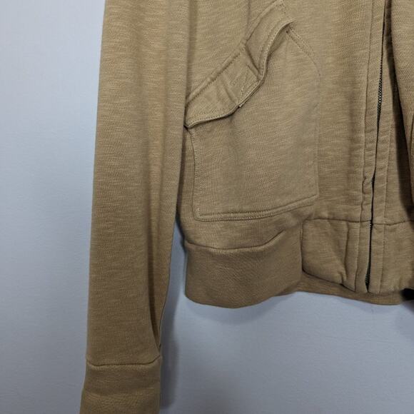 Denim & Supply Ralph Lauren Tan Full Zip Jacket Long Sleeve Pockets Size L - Picture 3 of 7